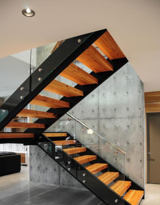 Morden steel & imported wood Staircase