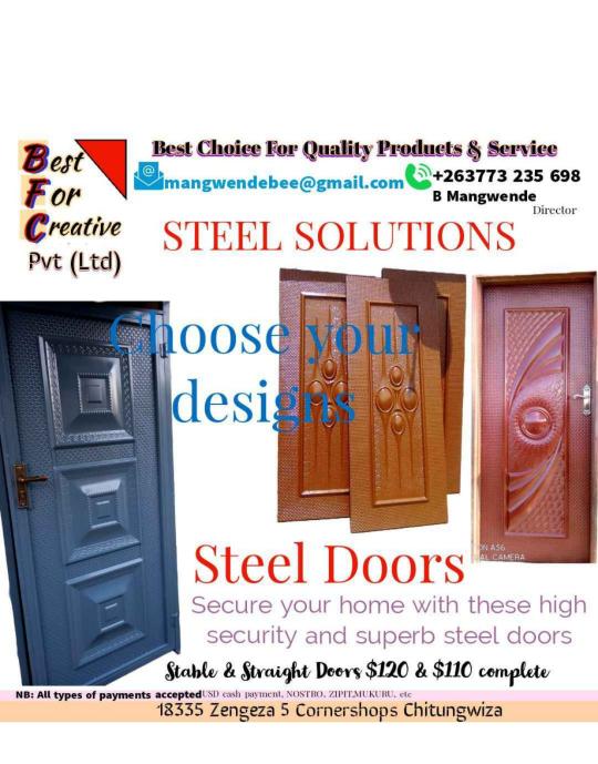 Straight Steel door